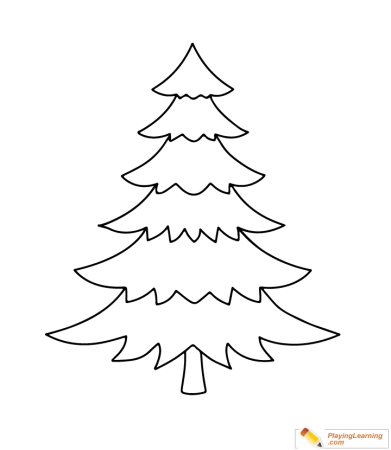 Елочка контур