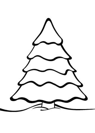 Елка раскраска