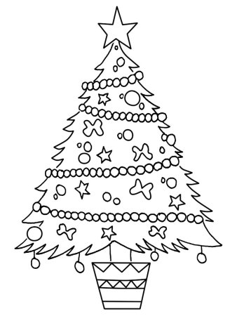 Елка гравюра