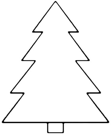 Раскраска дерево елка