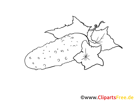 Огурец трафарет для рисования