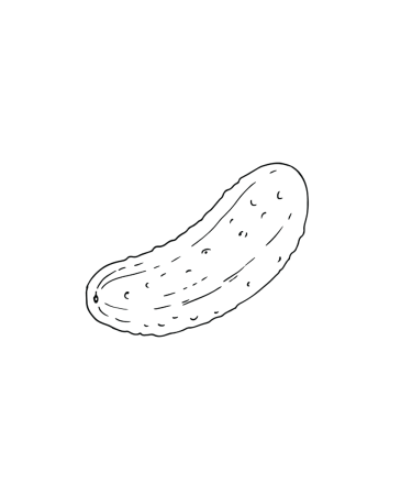 Огурец раскраска для детей