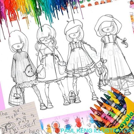 Фэшн эскизы детской одежды