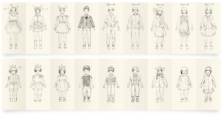 Эскизы детской одежды