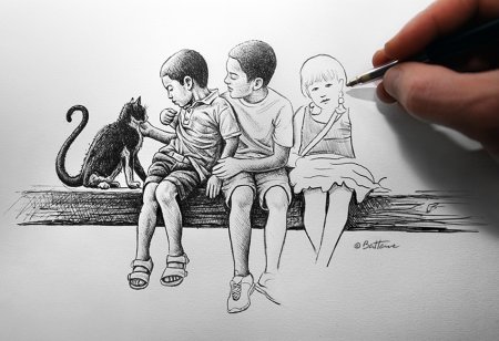 Наброски детей