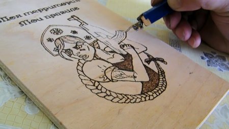 Легкий рисунок для выжигания по дереву