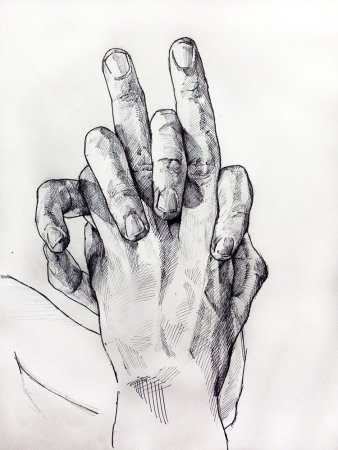 Руки карандашом