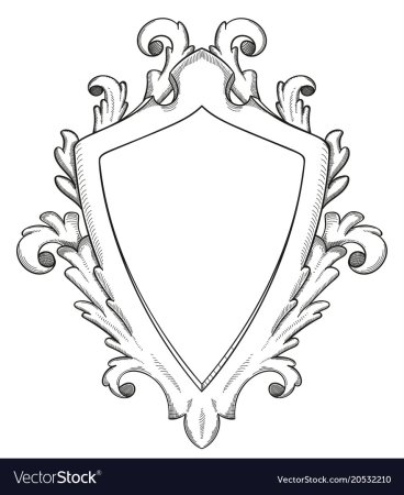 Геральдический щит с вензелями