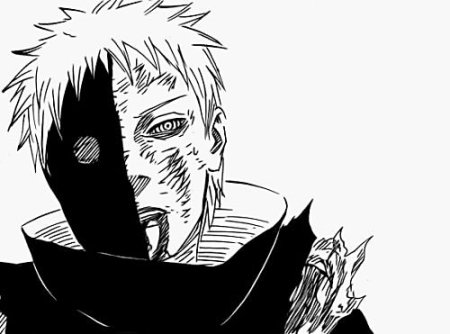 Обито из манги Наруто