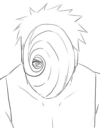 Тоби Учиха рисунок