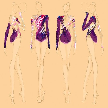 Модель для рисования купальника