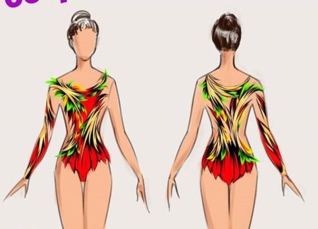 Модель для рисования купальника