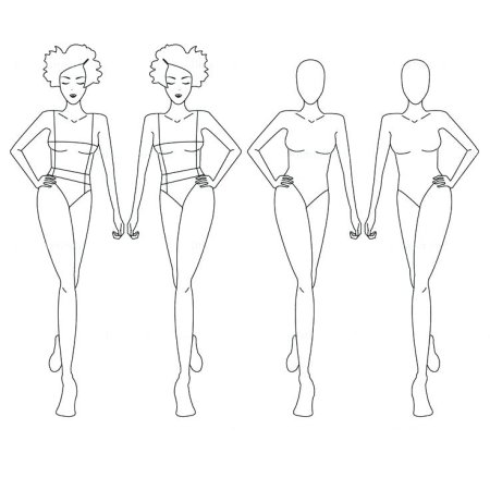 Фигура ребенка для моделирования одежды