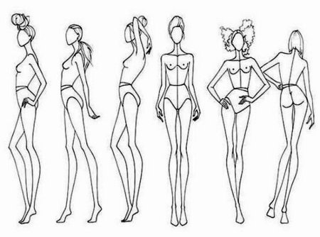 Фигура для эскизов одежды
