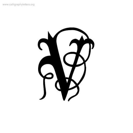 Готическая буква v