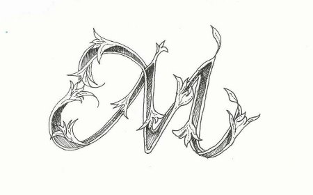 Красивые буквы карандашом