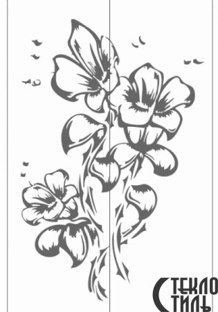 Трафарет "цветы"