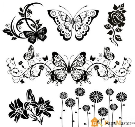 Векторные цветы