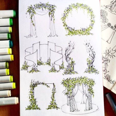 Эскиз свадебного оформления