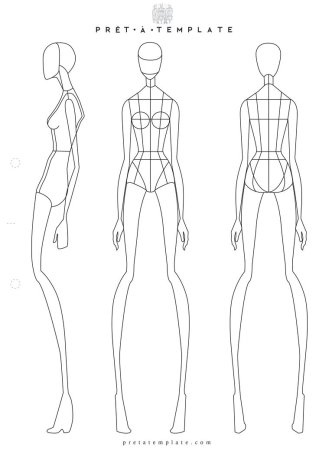 Рисунок для эскизов одежды женская фигура (47 фото)