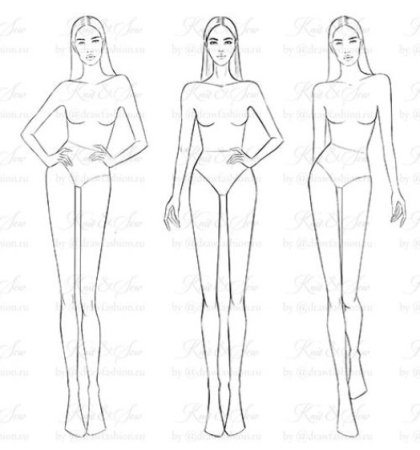 Эскиз женской фигуры