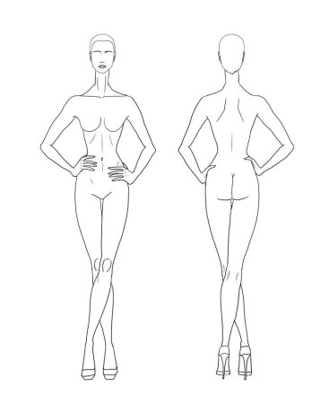 Фигура для рисования одежды