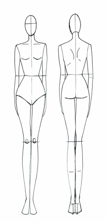 Модели для рисования одежды