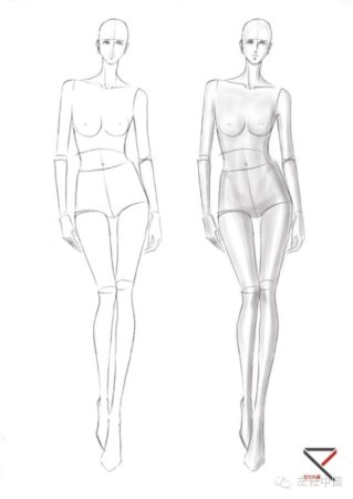 Фигура модели эскиз