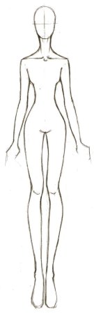 Пропорции для рисования модели