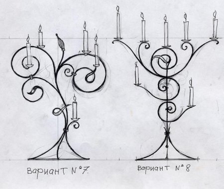 Эскиз изделия из металла
