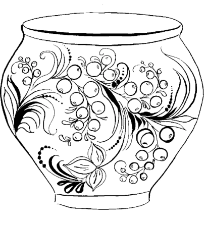 Хохлома раскраска