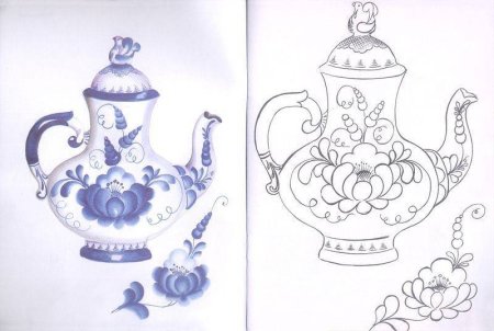 Изо 5 класс чайник Гжель