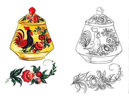 Хохломская Городецкая