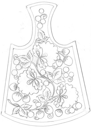 Разделочная доска рисунок