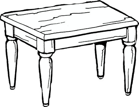 Стол рисунок