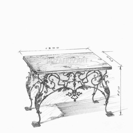 Кованые столы эскизы