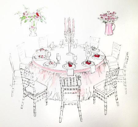 Эскиз праздничного стола
