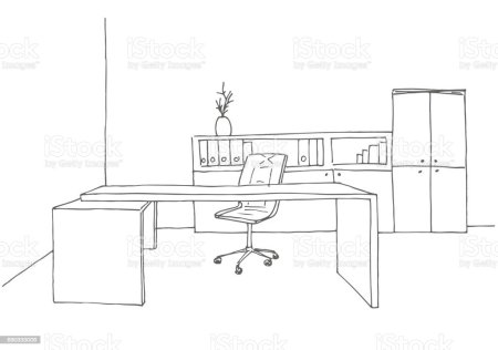 Эскиз рабочего кабинета