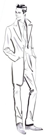 Эскиз мужского костюма