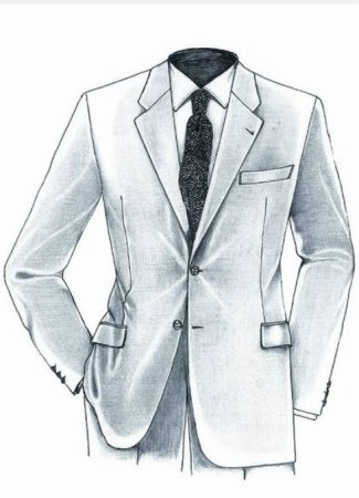 Эскиз мужского костюма