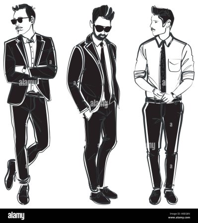 Силуэт стильного мужчины