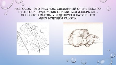 Что такое набросок в изобразительном искусстве