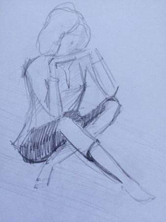 Наброски фигуры человека