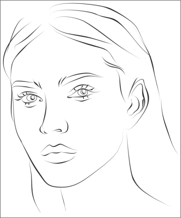 Наброски для рисования лица