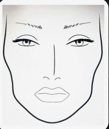 Фейс чарт для макияжа