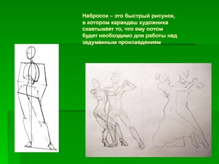 Набросок фигуры человека 6 класс