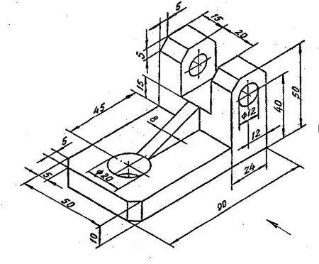 Развертка макета домика из бумаги