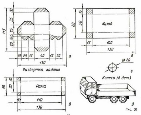 Чертеж развертки поверхностей Призмы