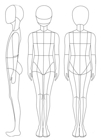 Модели для рисования одежды