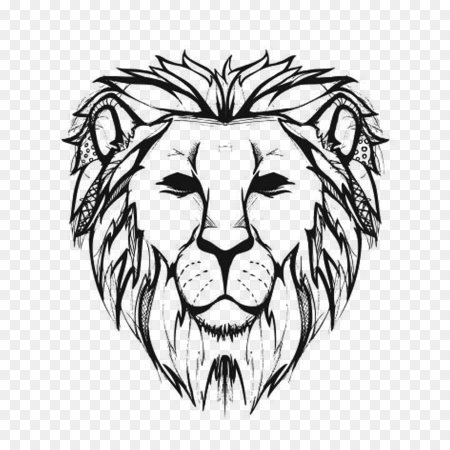 Голова Льва контур